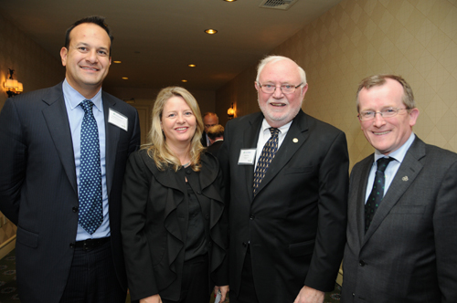  Ireland's Minister for Tourism Leo Varadkar (left) is pictured with Ruth Moran of Tourism Ireland, BIR Publisher Ed Forry, and Tourism Ireland Director Niall Gibbons