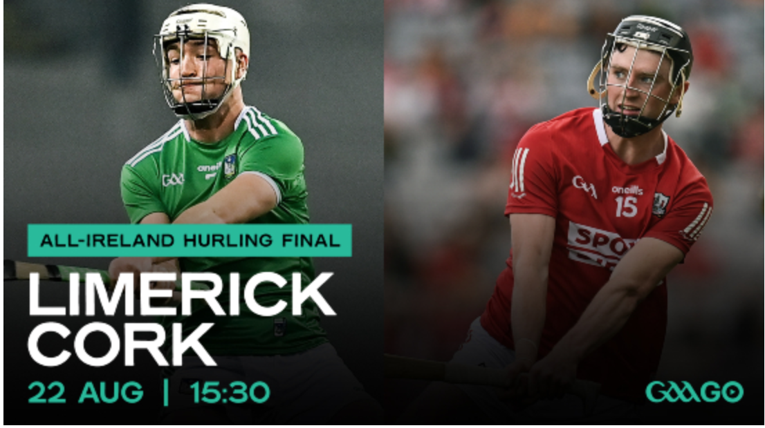 THIS SUNDAY It's Cork v Limerick in All Ireland Hurling final Aug 22